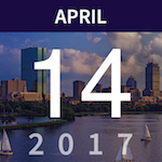 April 14, 2017 event date tile over the Boston skyline