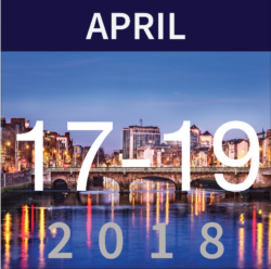 April 17-19, 2018 event date tile over Dublin's River Liffey