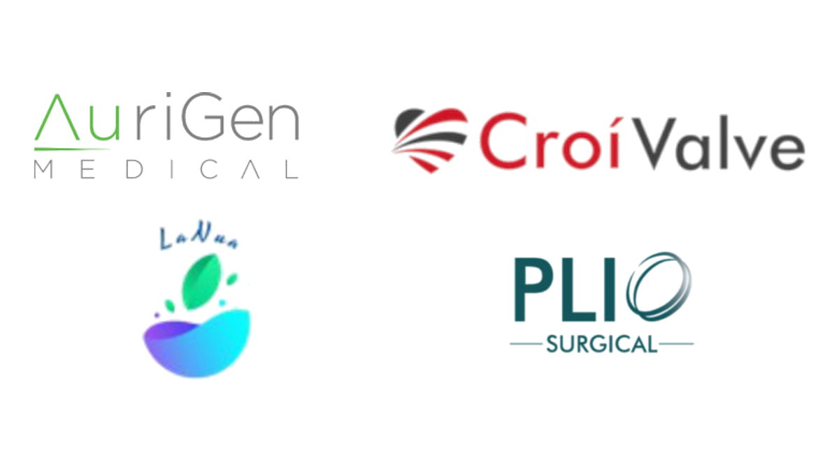 AuriGen Medical, CroiValve, LaNua Medical and Plio Surgical logos