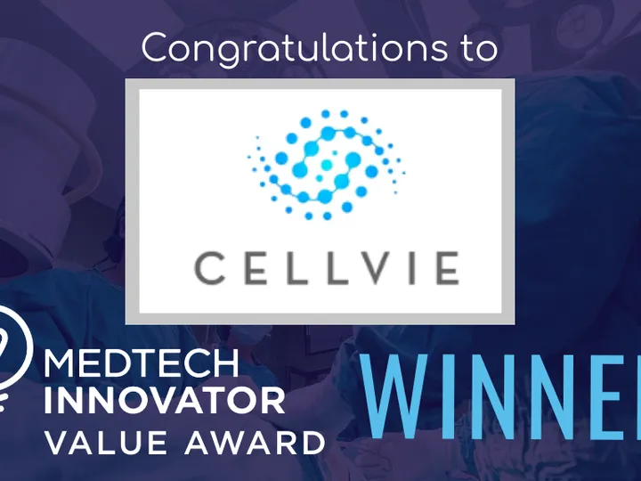 MedTech Innovator Recognizes cellvie as 2020 Value Award Winner at the MedTech Strategist Virtual Summit