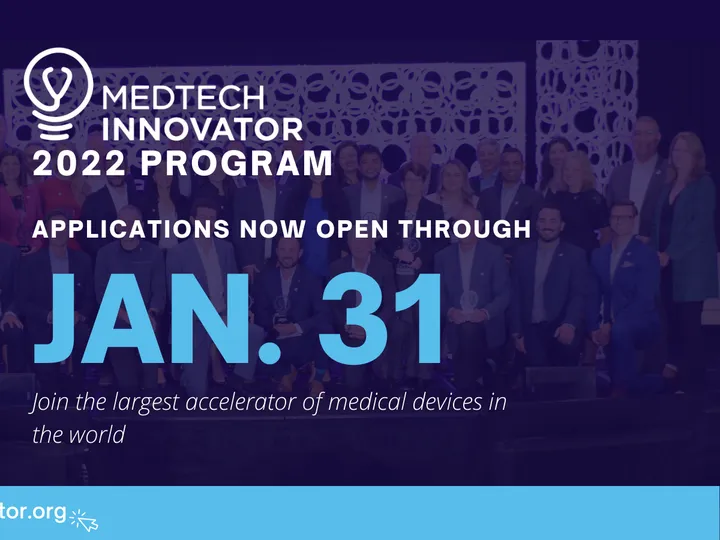 MedTech Innovator Opens Applications for 2022 Global Showcase and Accelerator Program