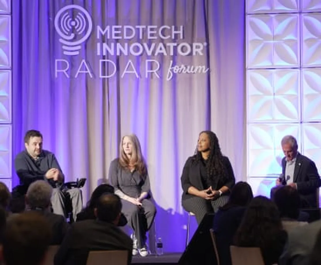 Panellists on stage at the MedTech Innovator Radar Forum