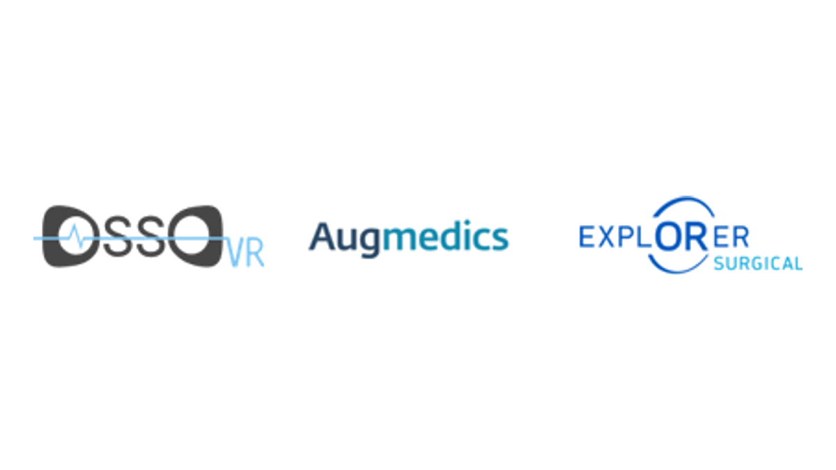 ExplORer Surgical, Augmedics and Osso VR logos