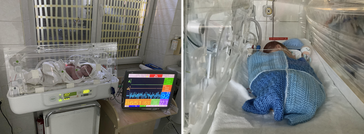 Mom incubators - babies in the incubator