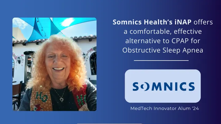 Somnics Health’s INAP offers a comfortable, effective alternative to CPAP for Obstructive Sleep Apnea