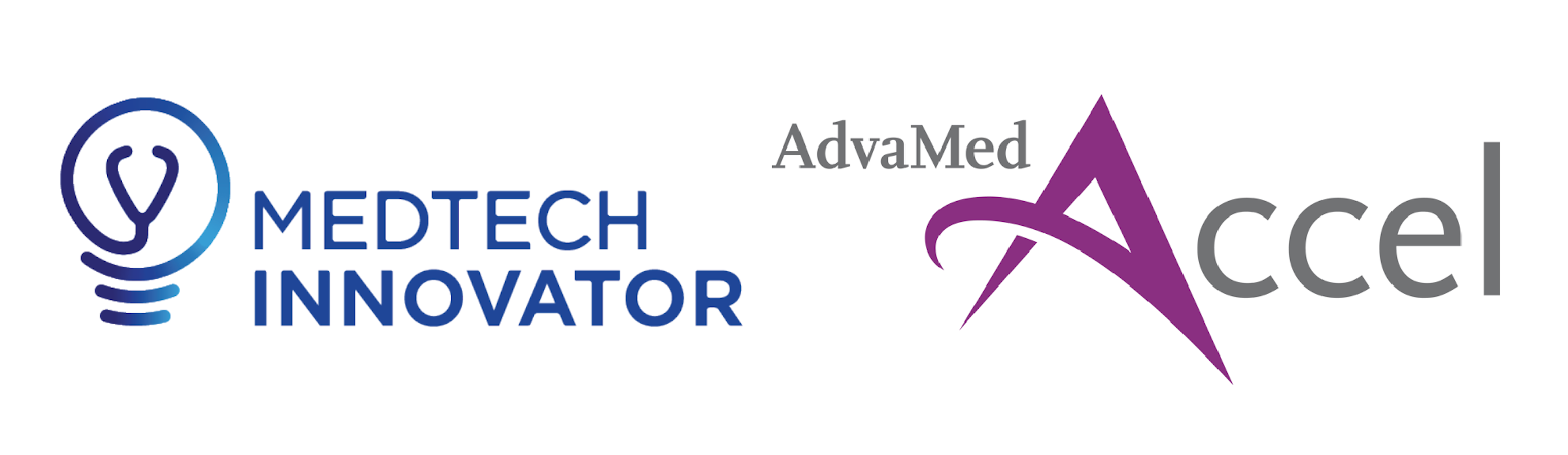MedTech Innovator and AdvaMed Accel logos