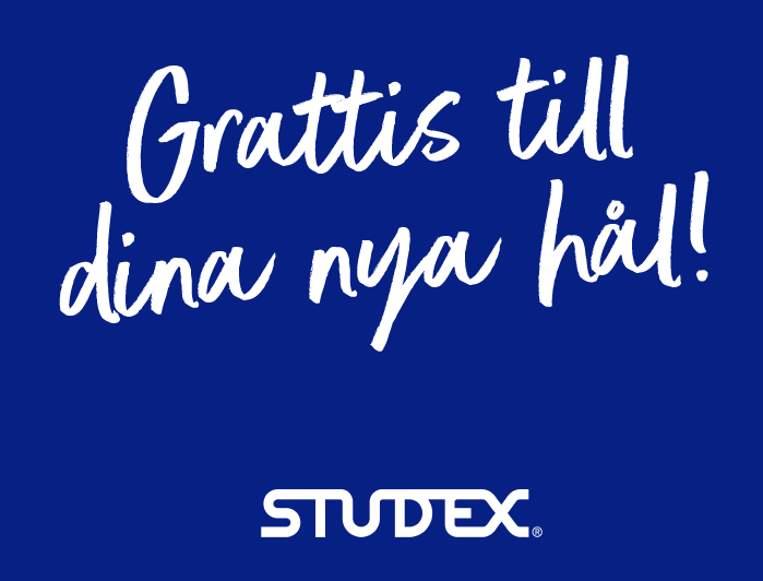 Grattis till dina nya hål!