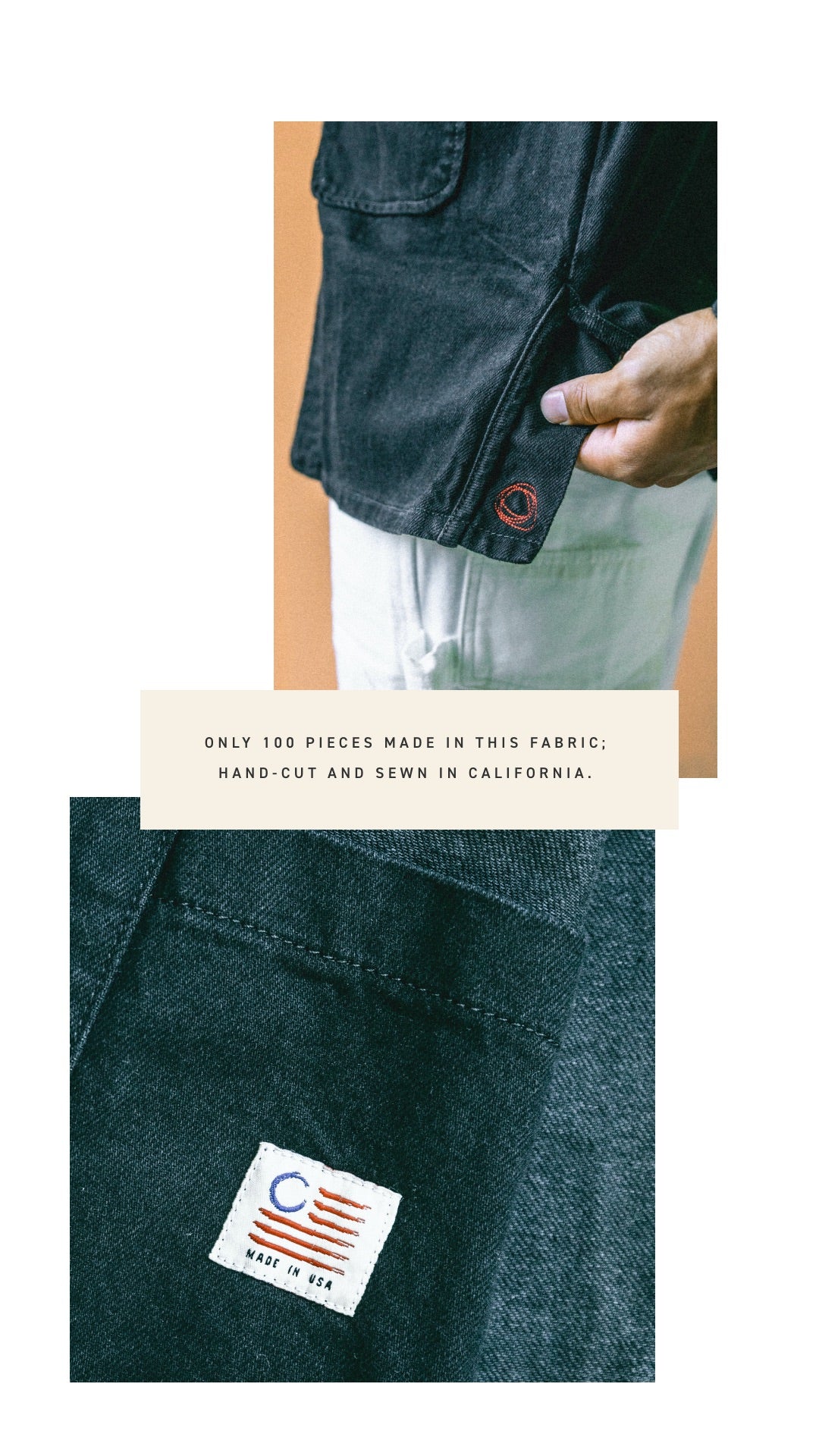 The Shepherd's Shirt in Black Mt. Vernon American Twill