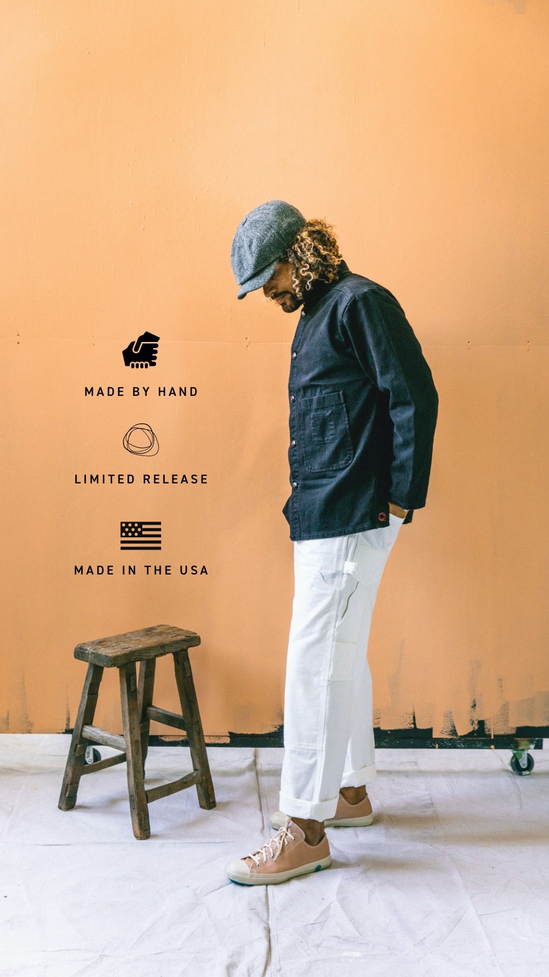 The Shepherd's Shirt in Black Mt. Vernon American Twill
