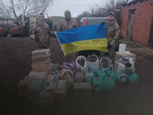 Humanitær nødhjælp pakkes til Ukraine