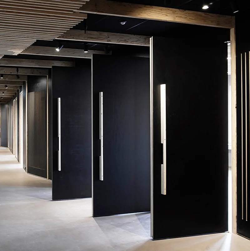 DoorWall massivdør – detalje i massivt træ