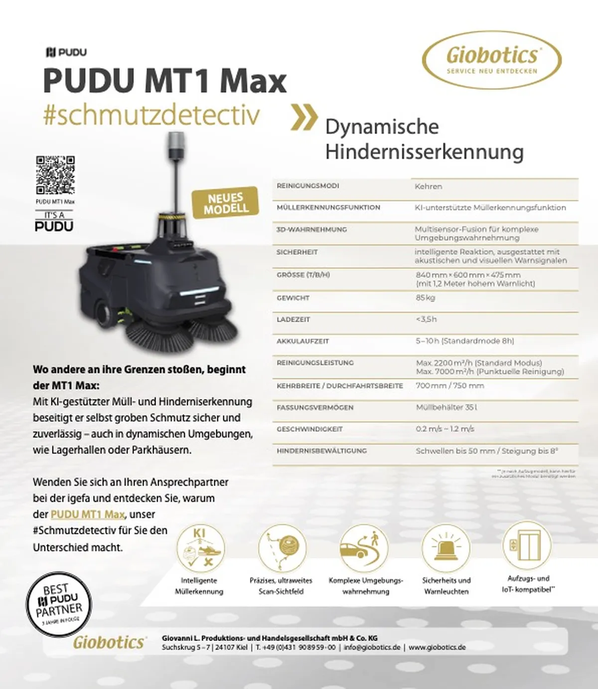 Giobotics Datenblatt MT1 Max