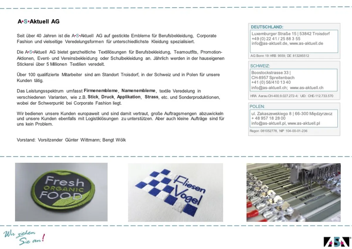 AS-Aktuell Firmenprofil
