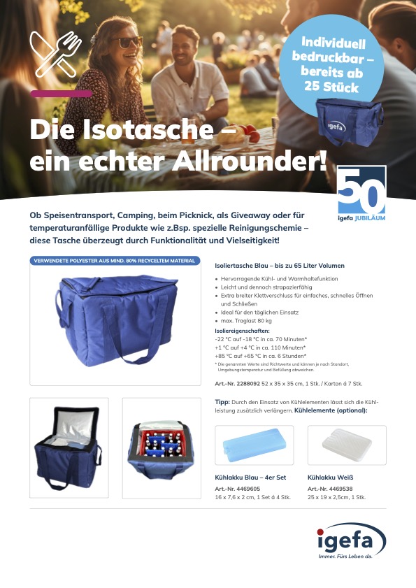 Isoliertasche Flyer