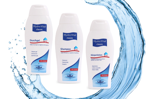 Hydro Vital classic Duschgel, Shampoo und Körperlotion mit Wasserstrahl