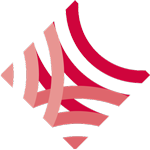 Logo Rheinischer Verein, Bildmarke aus roten Bögen