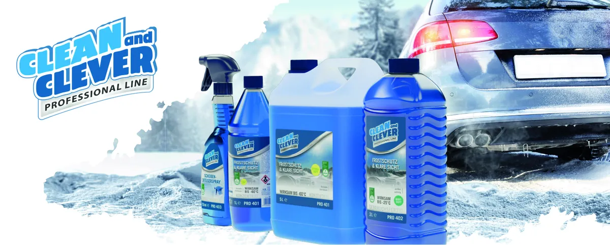 Kfz-Frostschutz-Produkte neu im CLEAN and CLEVER-Sortiment