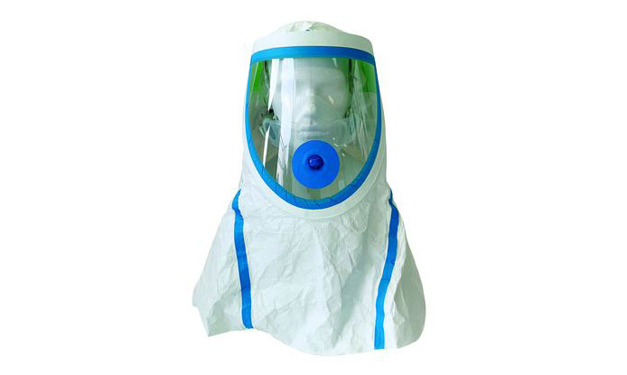 Weiße Schutzhaube mit Sichtscheibe, CleanSpacer BioHood