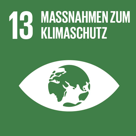 Logo Nachhaltigkeitsziel 13: Maßnahmen zum Klimaschutz