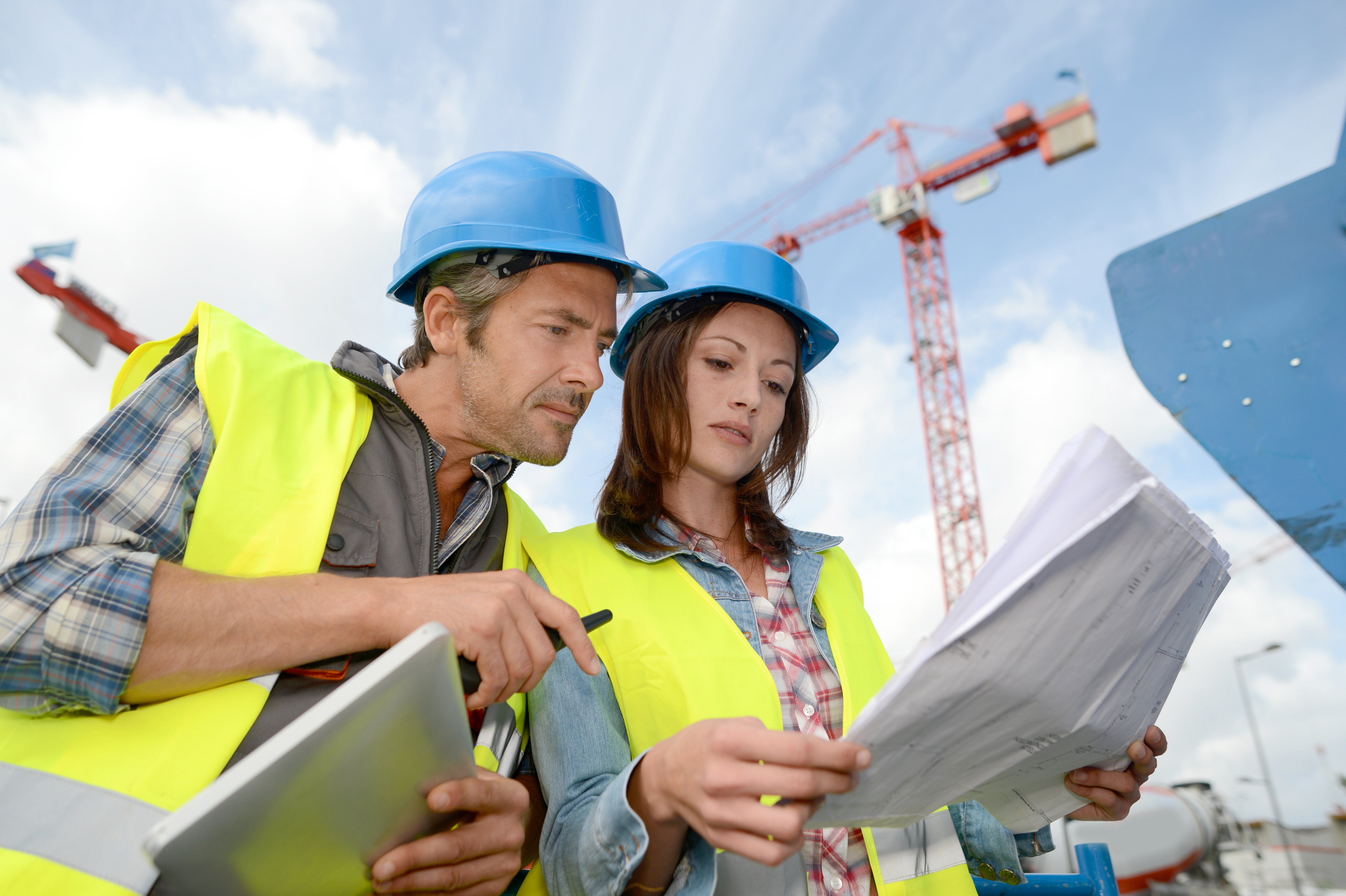 Bauarbeiter Baustelle PSA