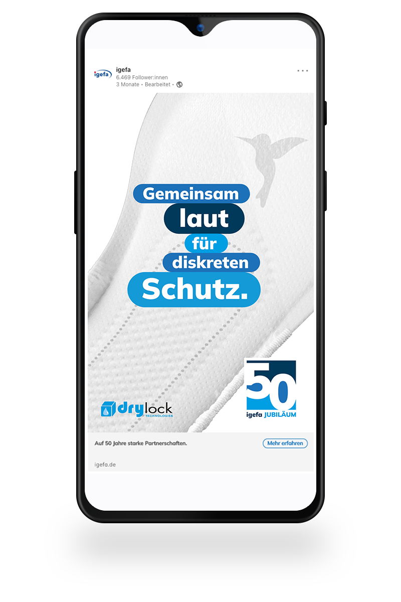 50 Jahre igefa - wir feiern zusammen mit Drylock!