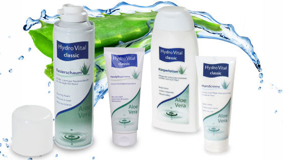 Hydro Vital classic Rasierschaum, Hautpflegecreme, Körperlotion und Handcreme