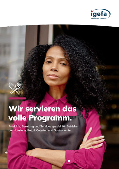 Broschürentitel HoReCa: Wir servieren das volle Programm