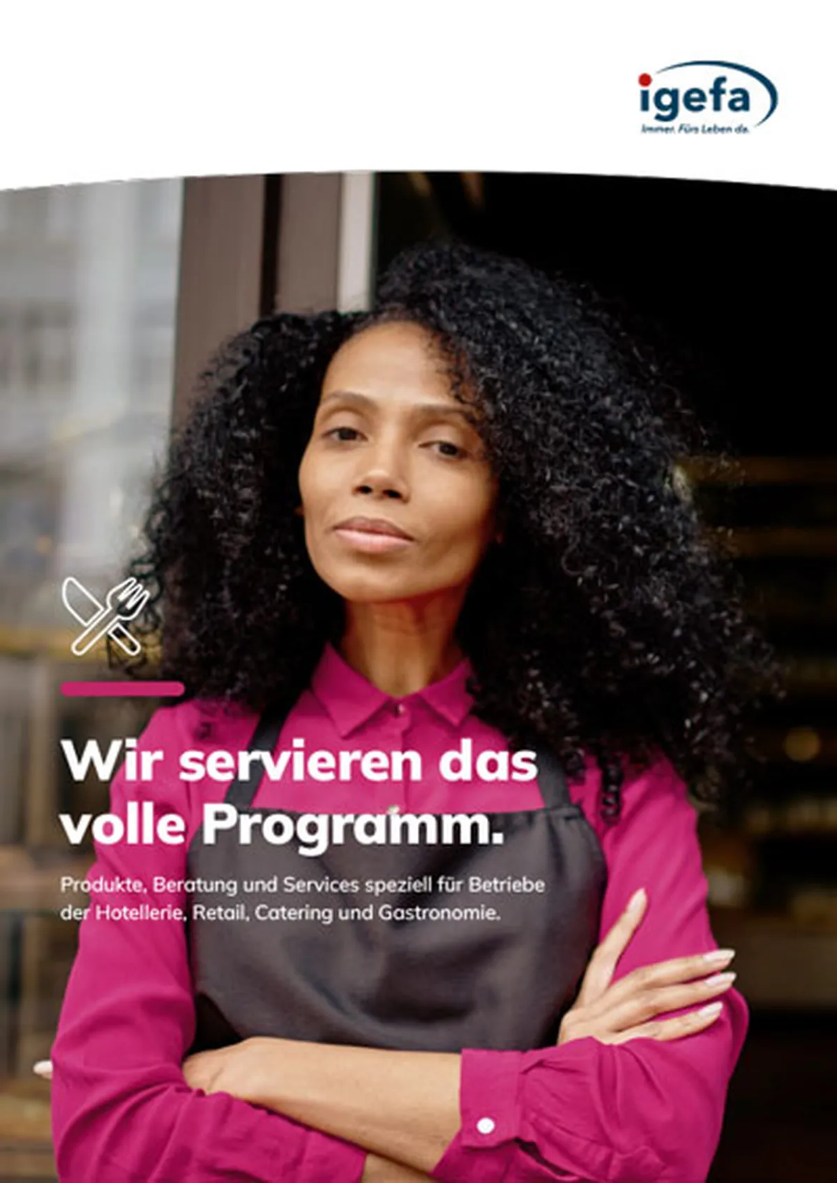 Broschürentitel HoReCa: Wir servieren das volle Programm