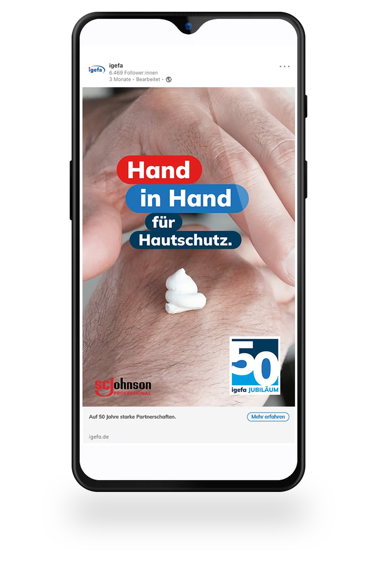 50 Jahre igefa - wir feiern zusammen mit SC Johnson Professional!