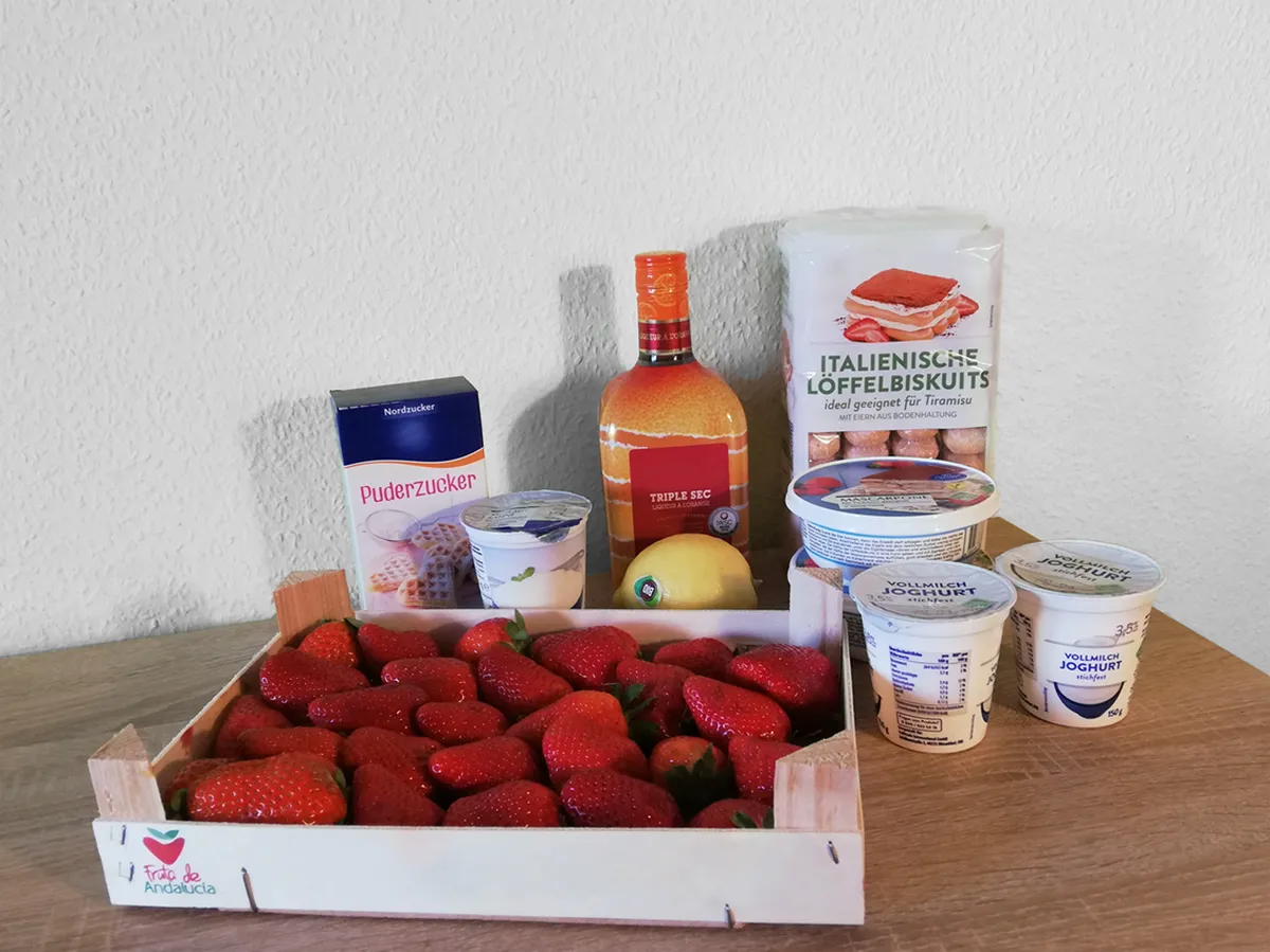 Erdbeer-Tiramisu Zutaten