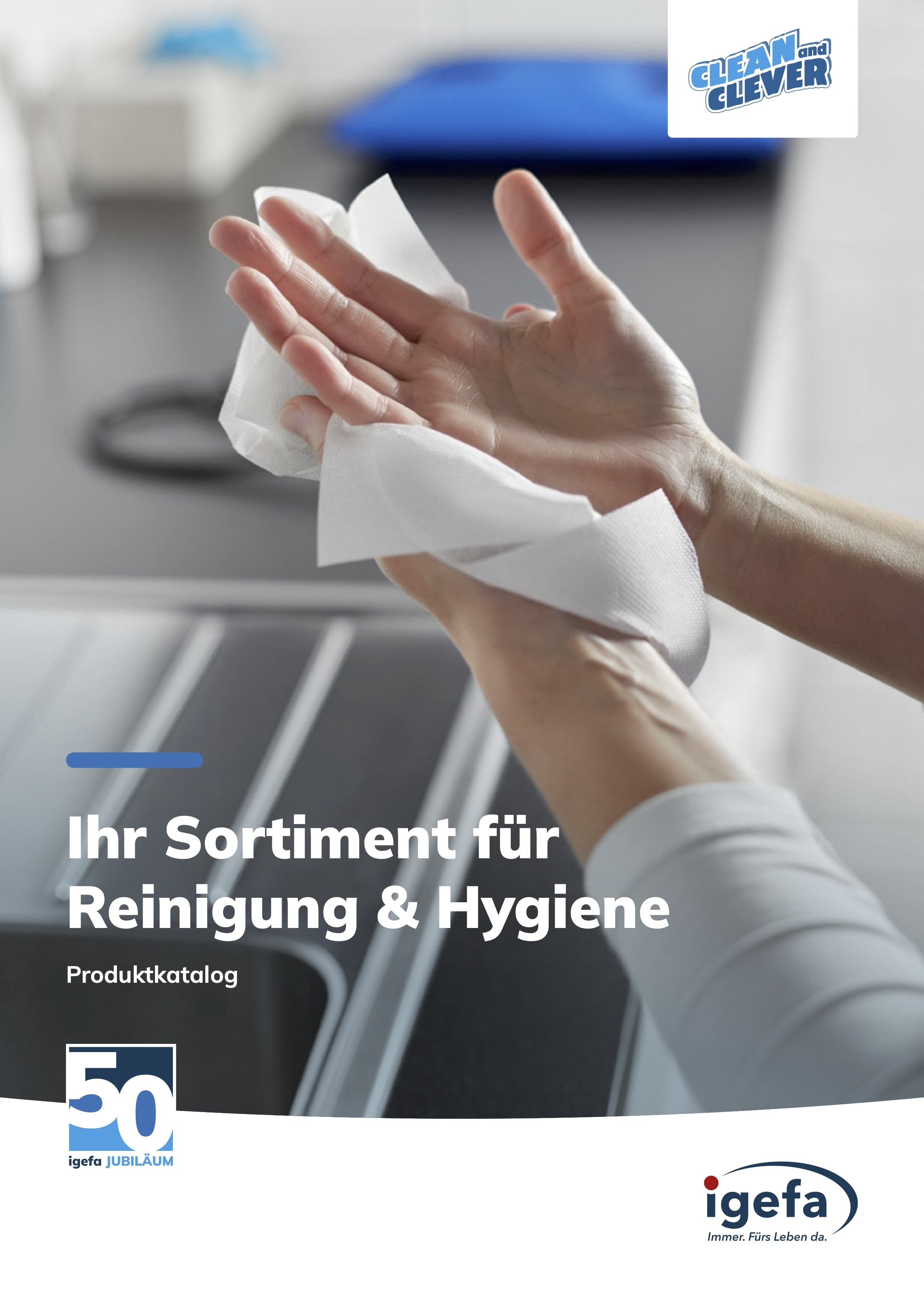 Titelbild Clean and Clever Katalog Reinigung Hygiene