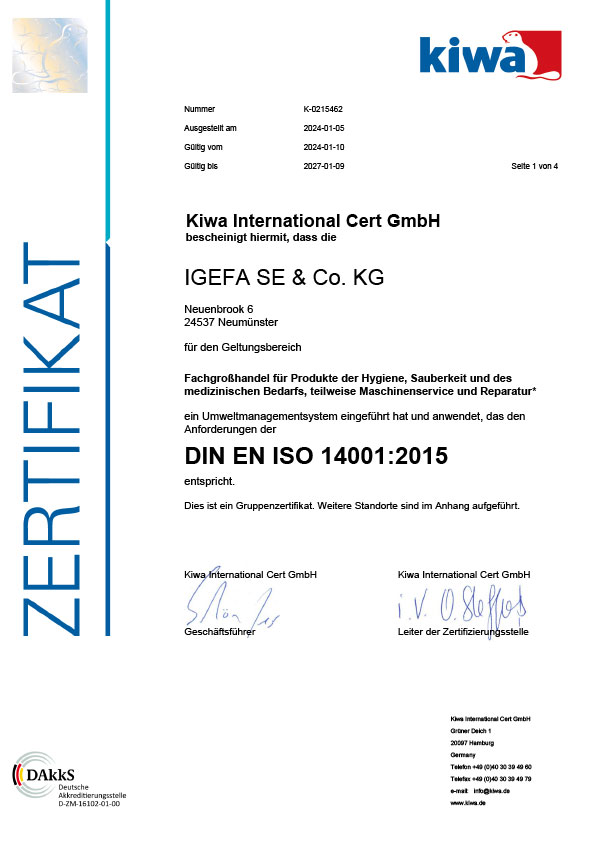 DIN EN ISO 14001 Umweltmanagement