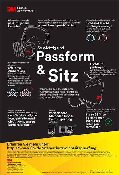3M Passform und Sitz