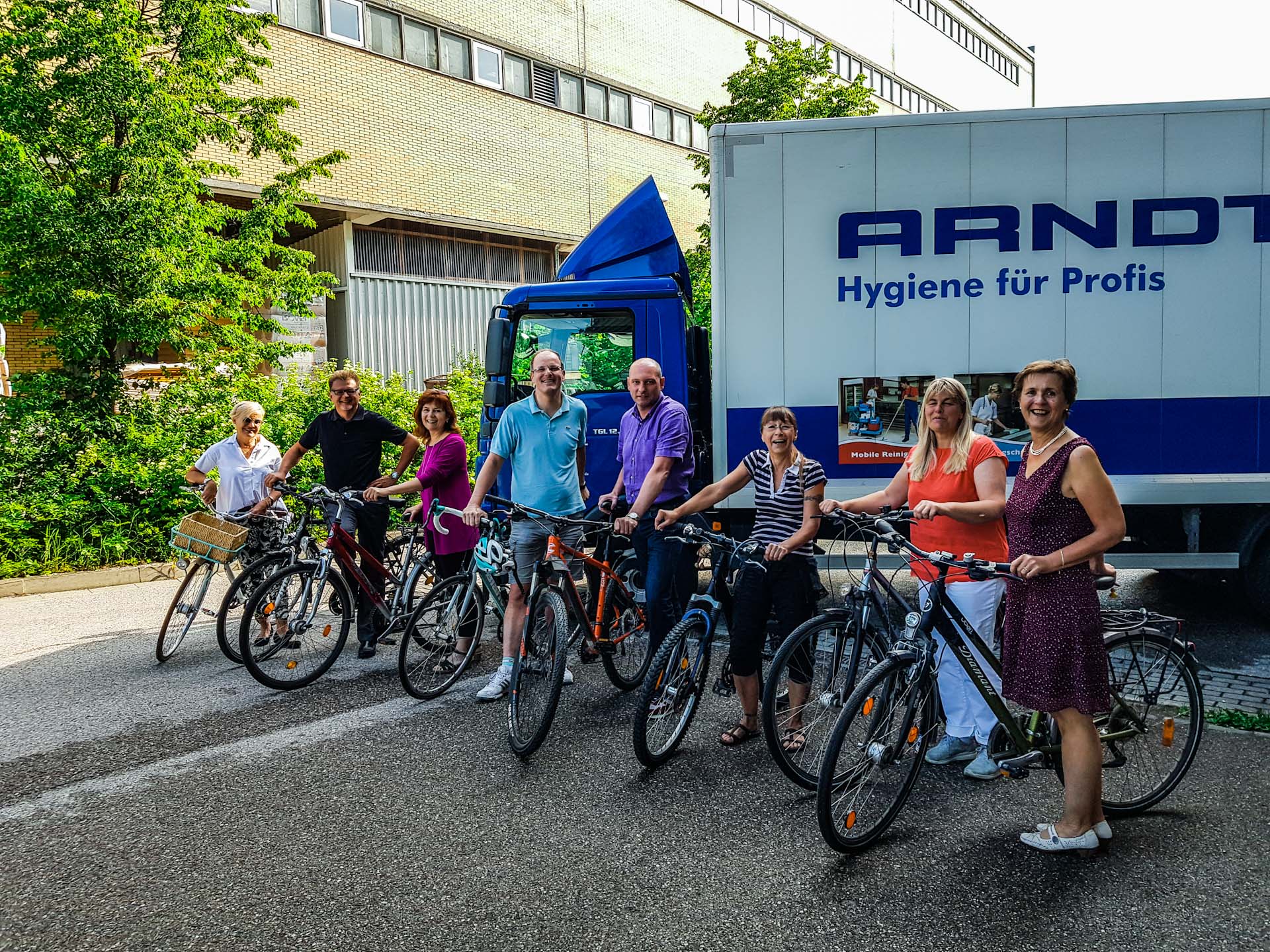 Arndt Gruppe beim Fahrradtag