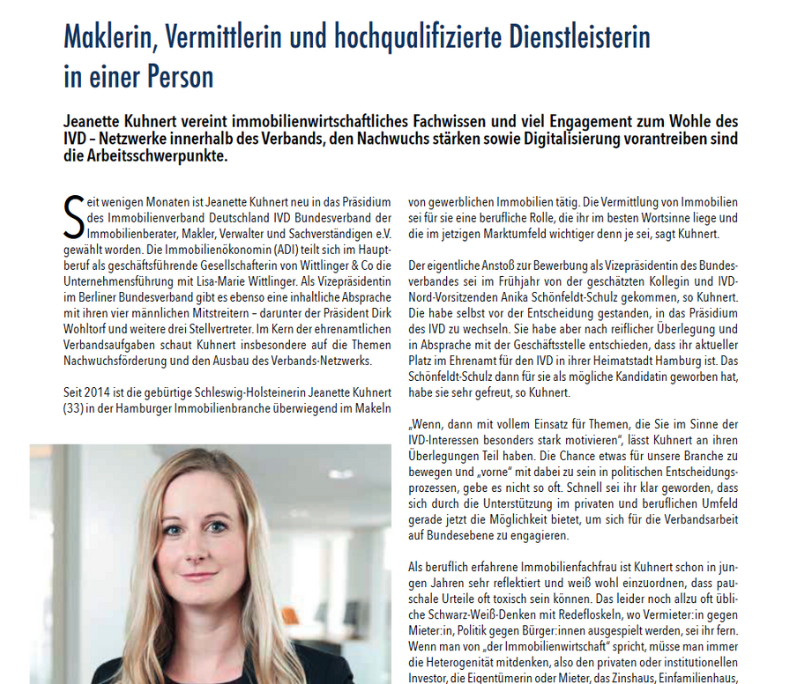 Maklerin, Vermittlerin und hochqualifizierte Dienstleisterin in einer Person