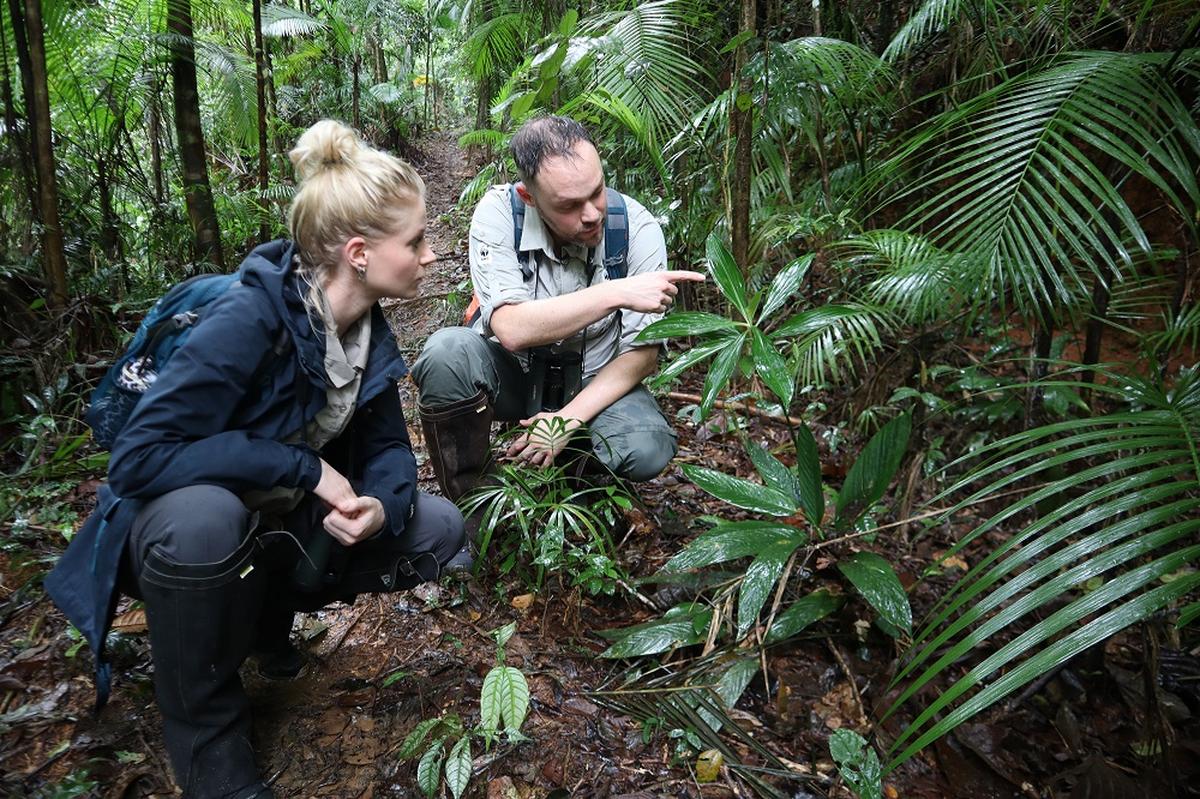 Merijn met WWF-ambassadeur Janouk Kelderman