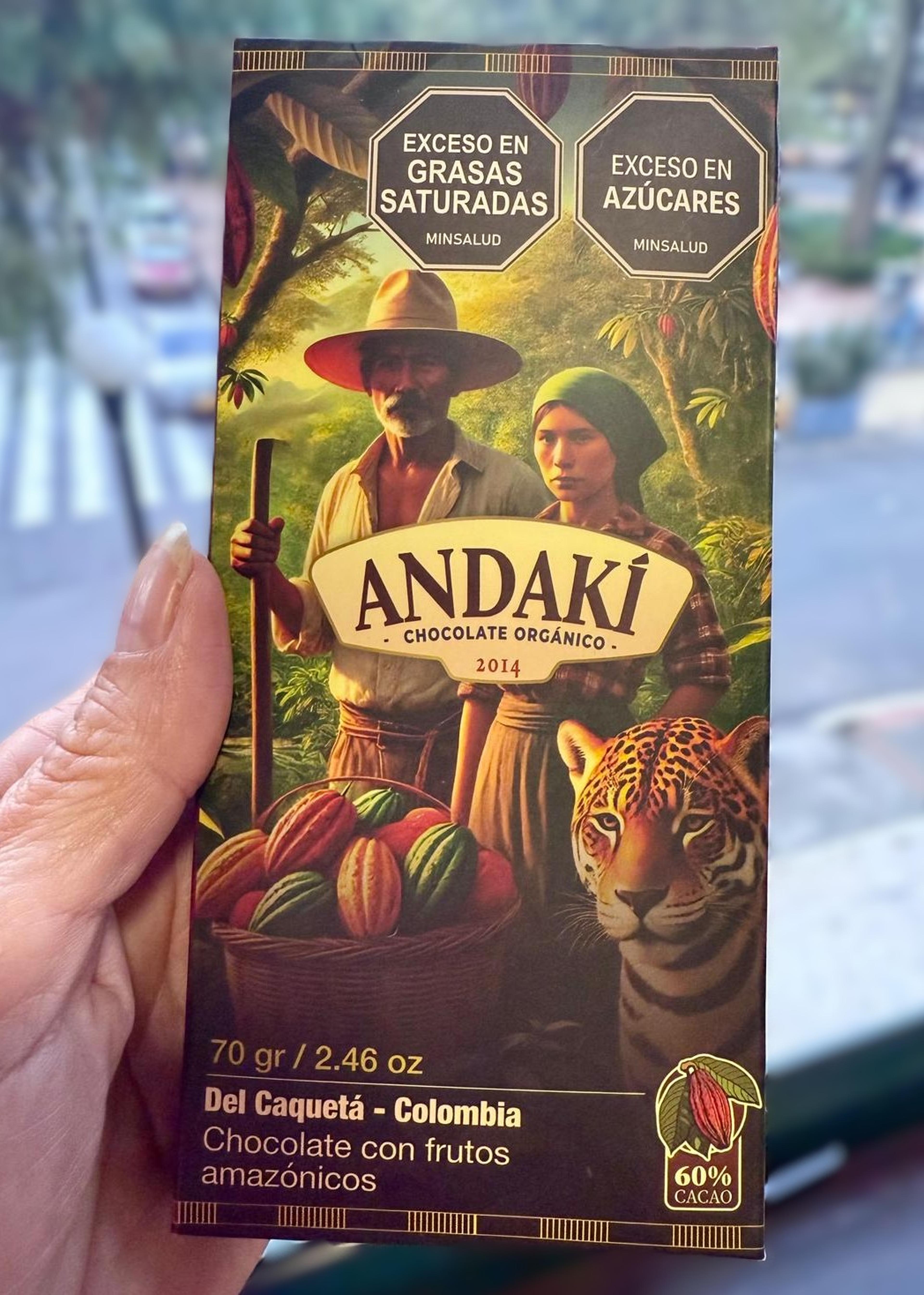Reep chocolade uit Colombia
