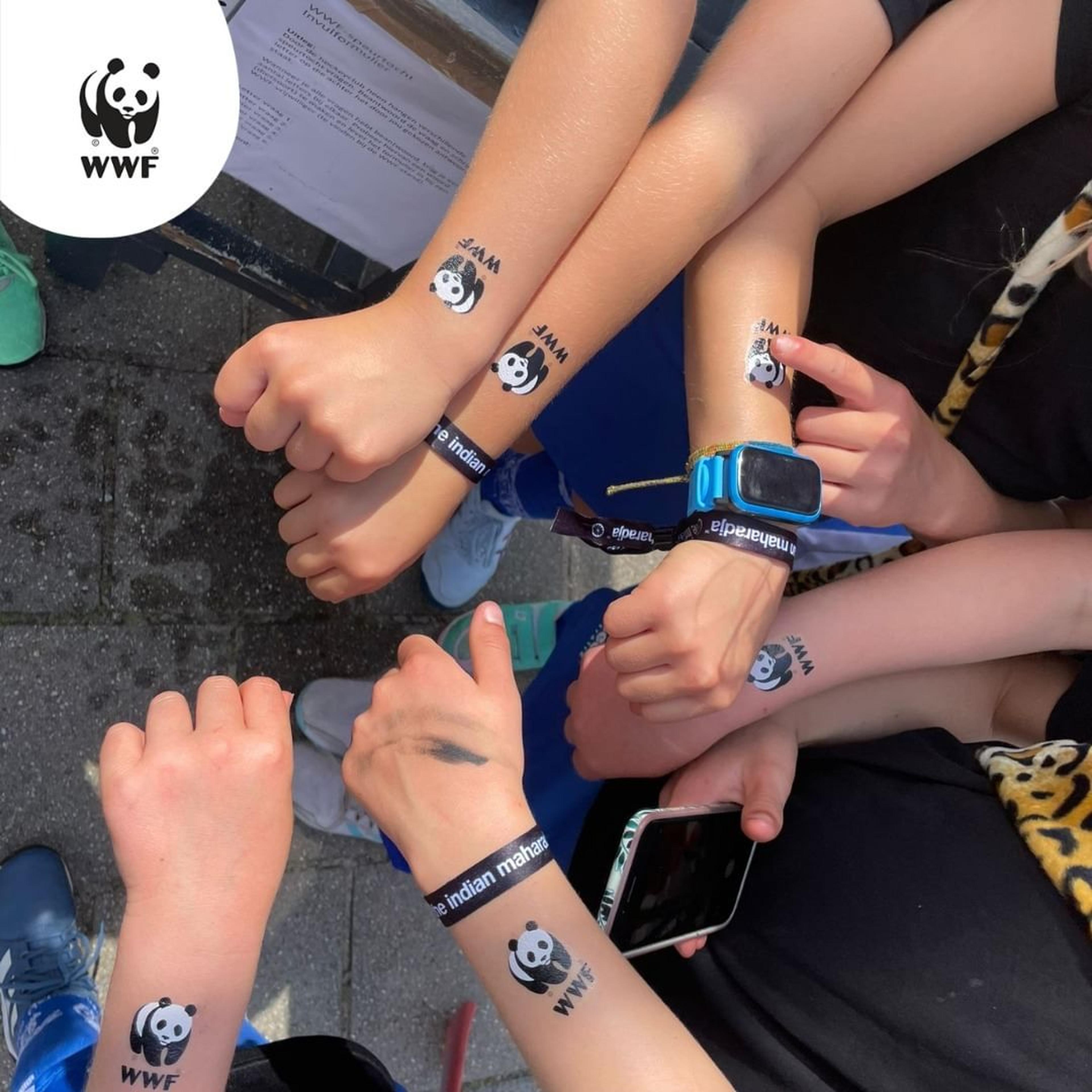 WWF-plaktattoos