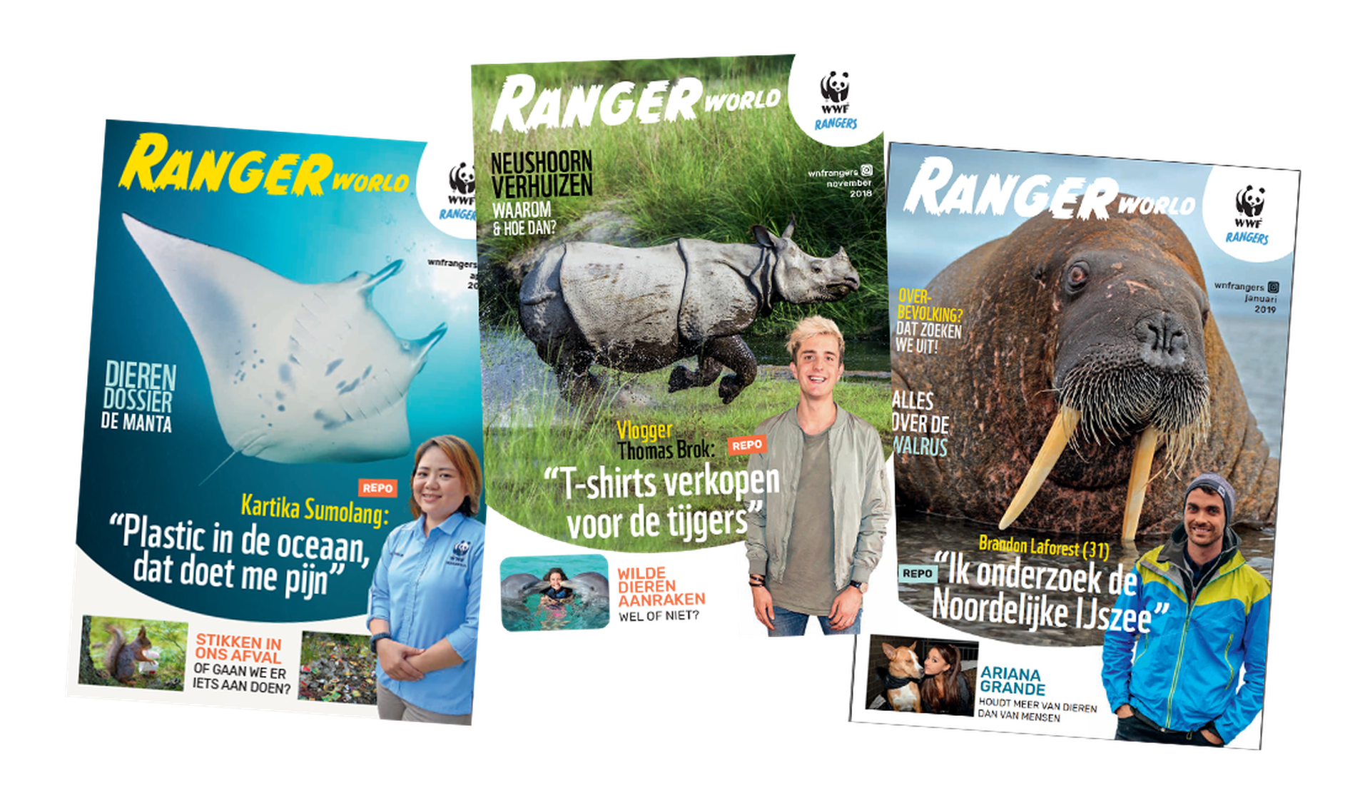 Drie magazines van Ranger World