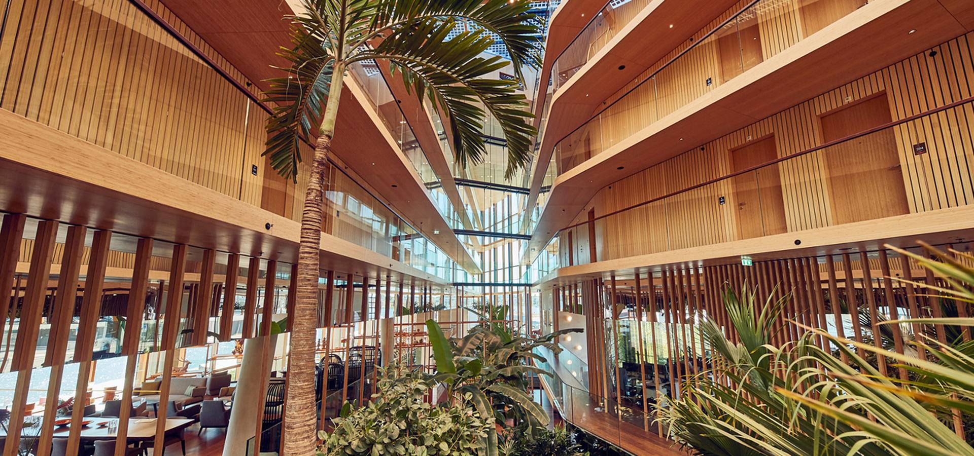 De lounge van Hotel Jakarta