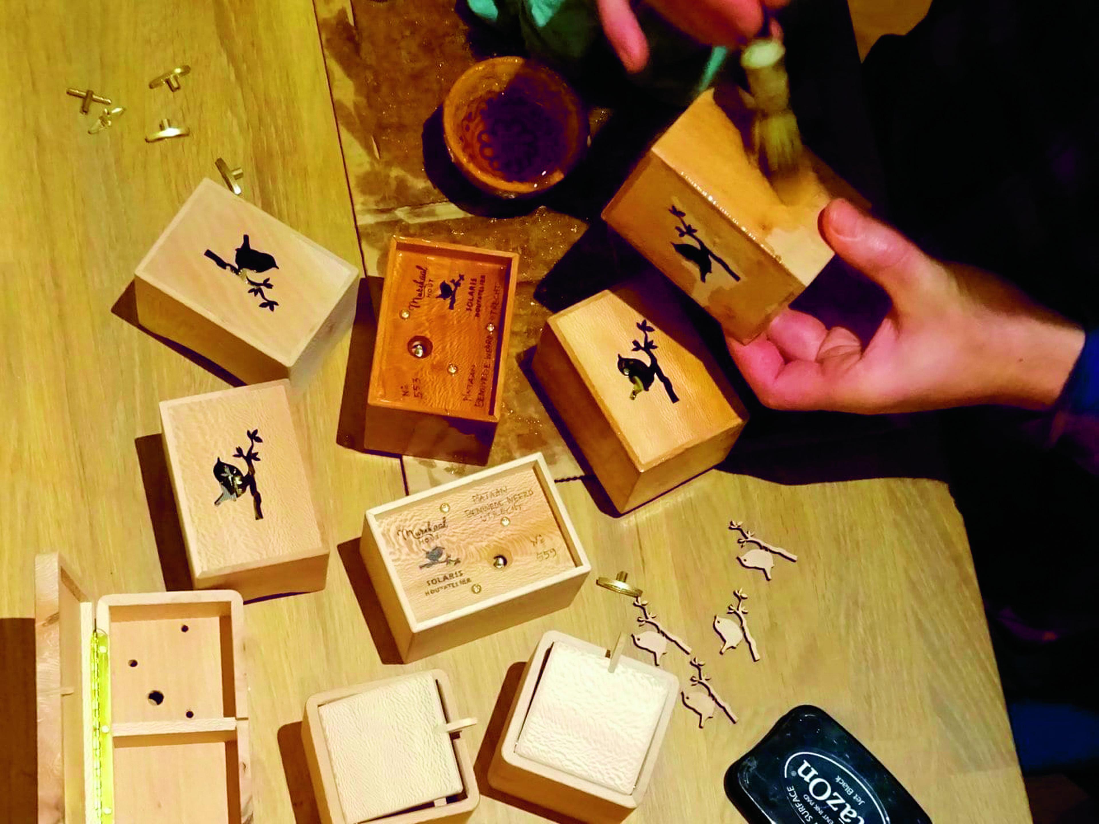 Vogel muziekdoosjes