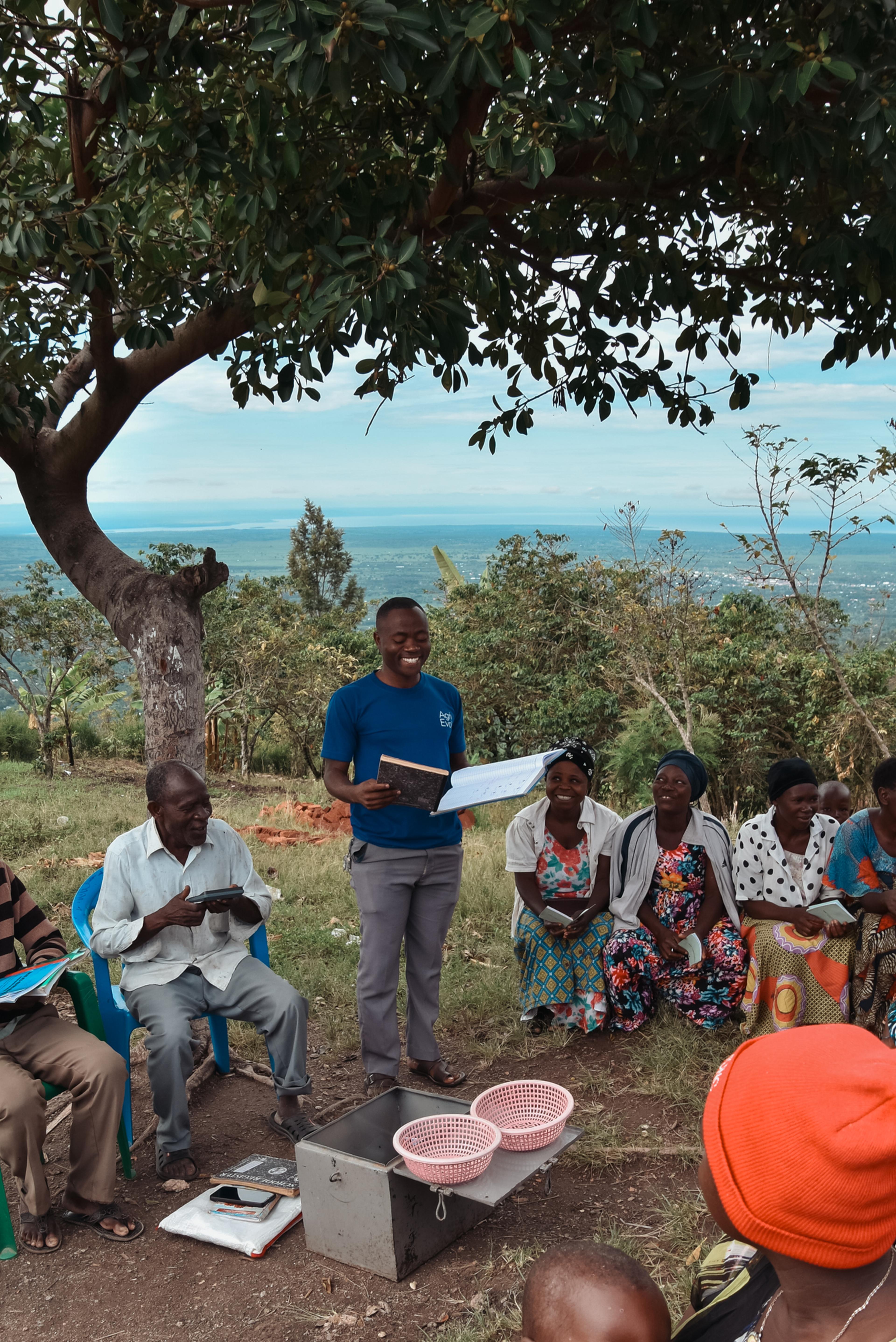 An Agri Evolve farmer meeting