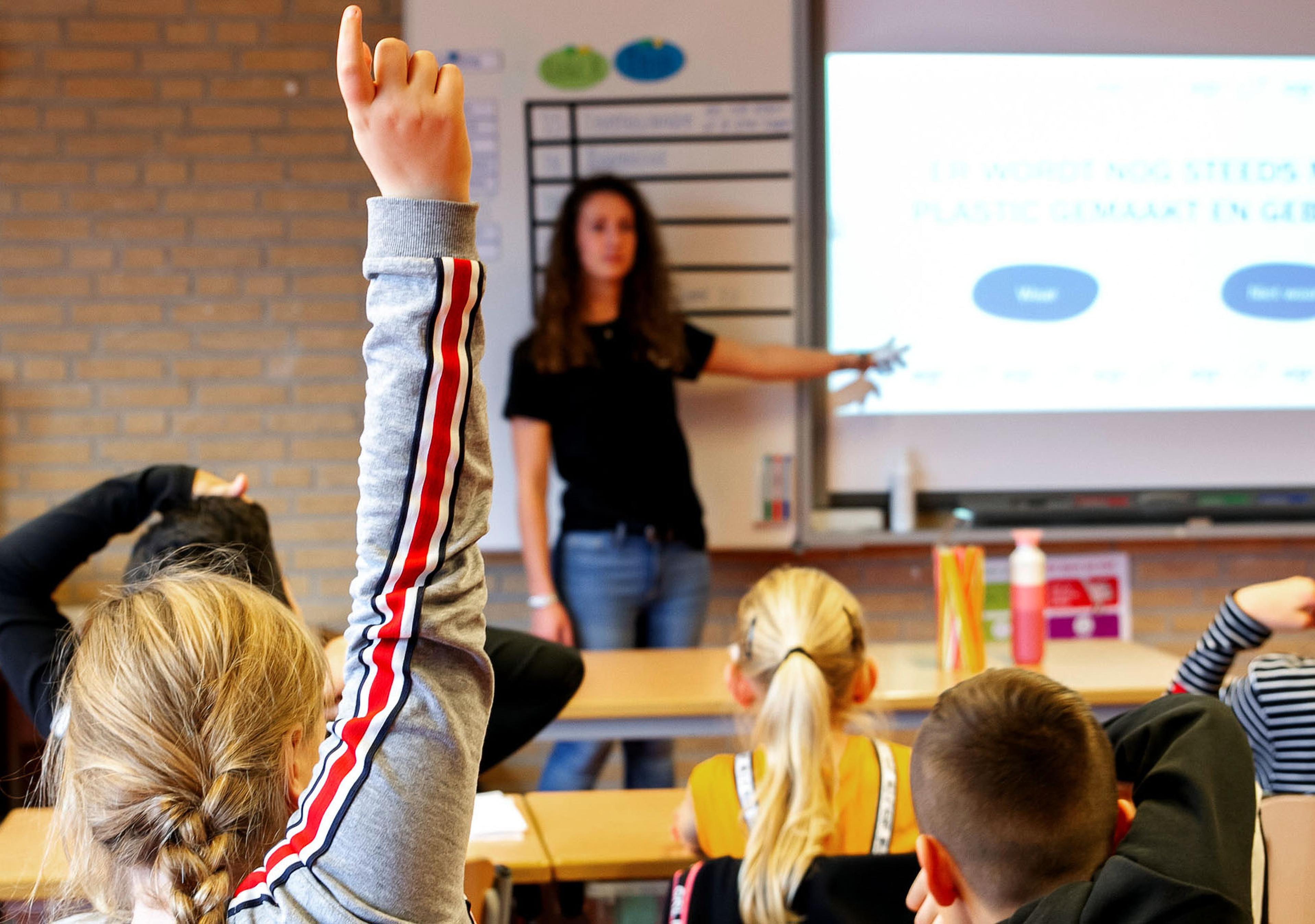 Gastles van WWF in het klaslokaal