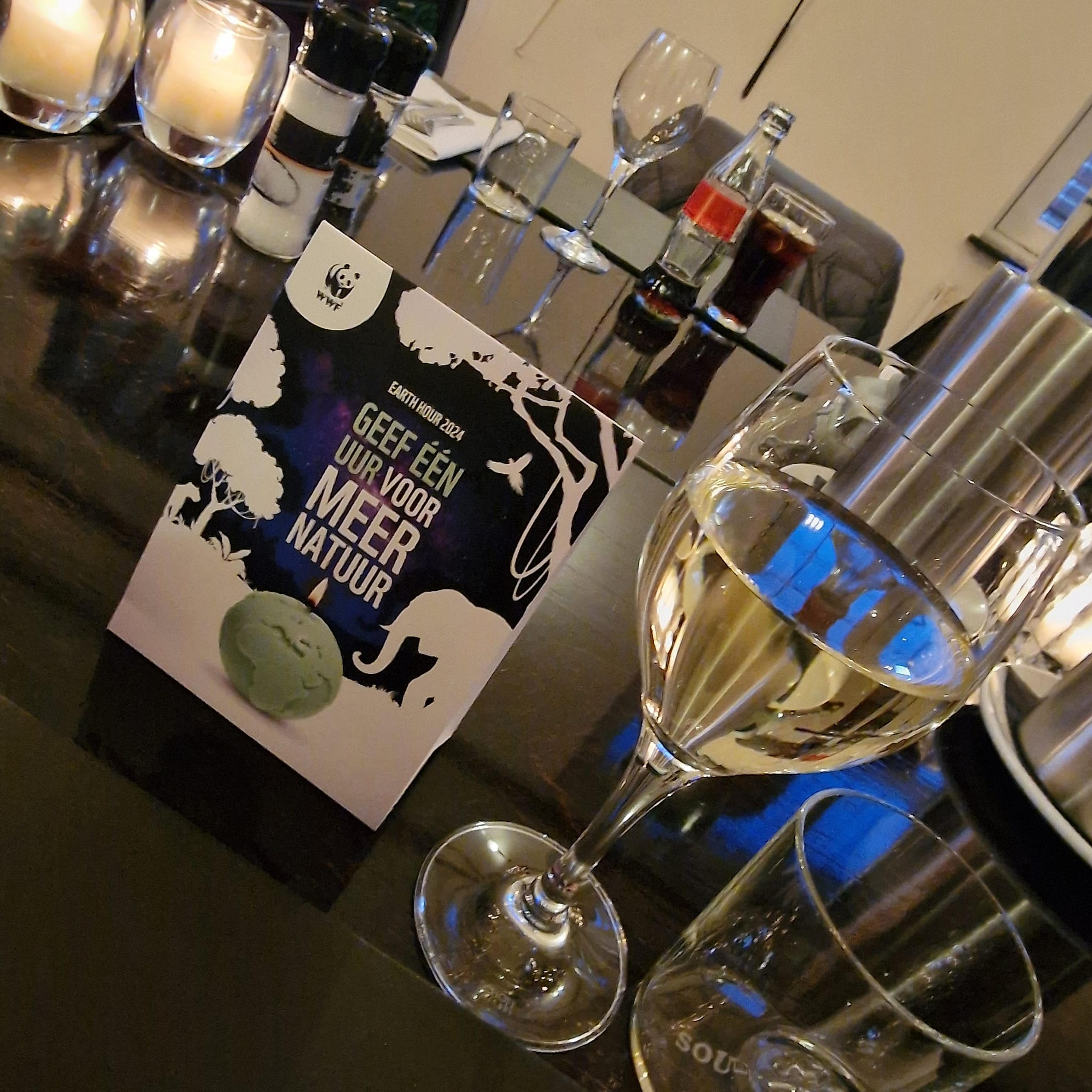 Vrijwlligers van regioteam Limburg hebben een Earth Hour borrel