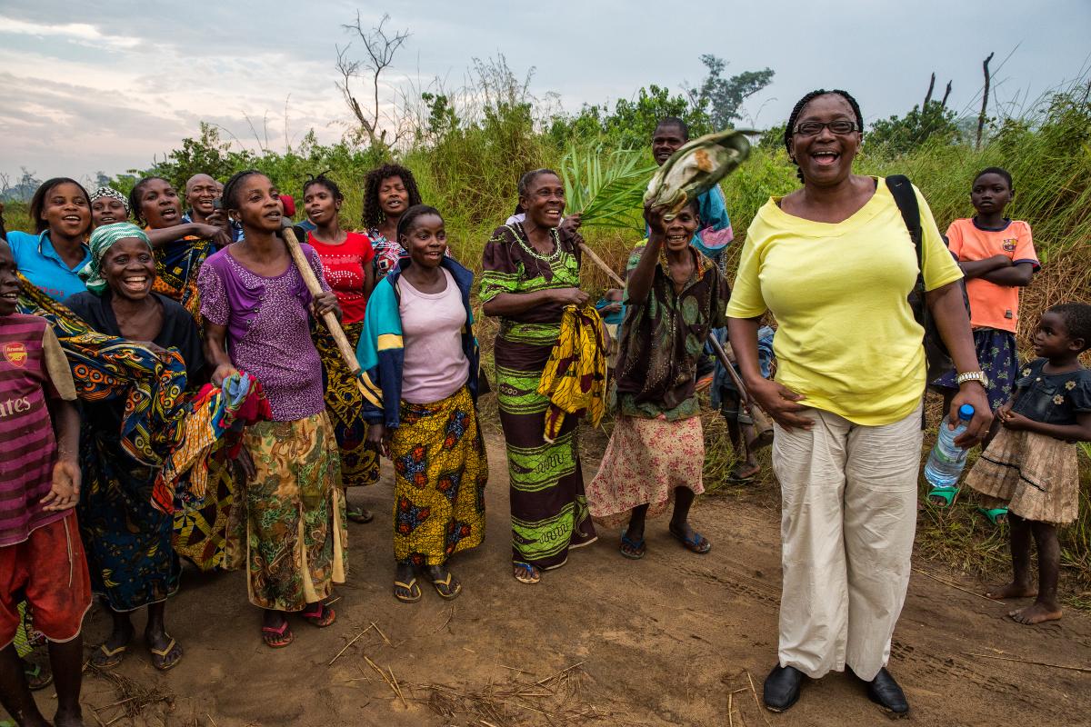 Groep vrouwen in Congo