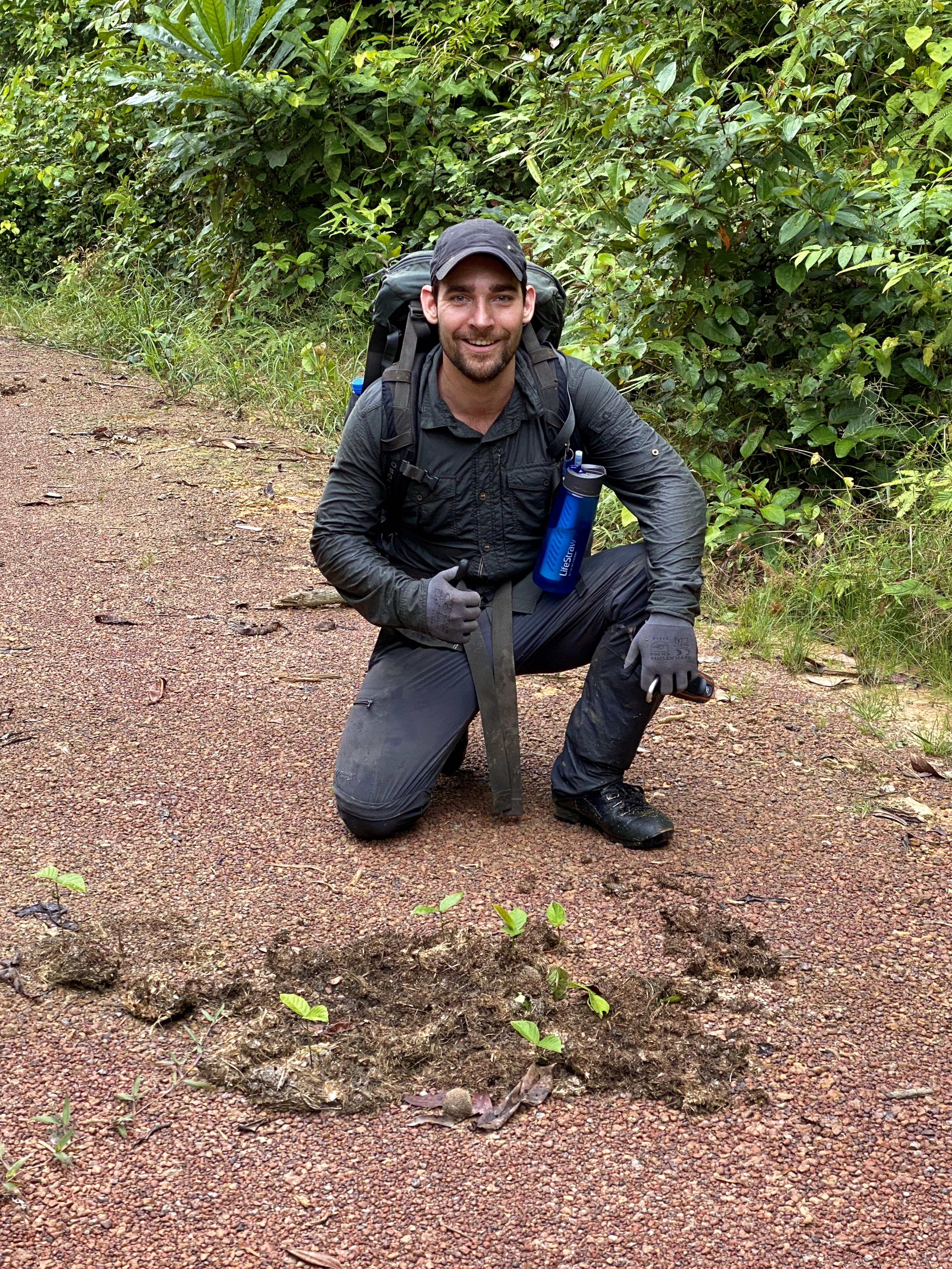 Onderzoeker Joeri Zwerts in Congo