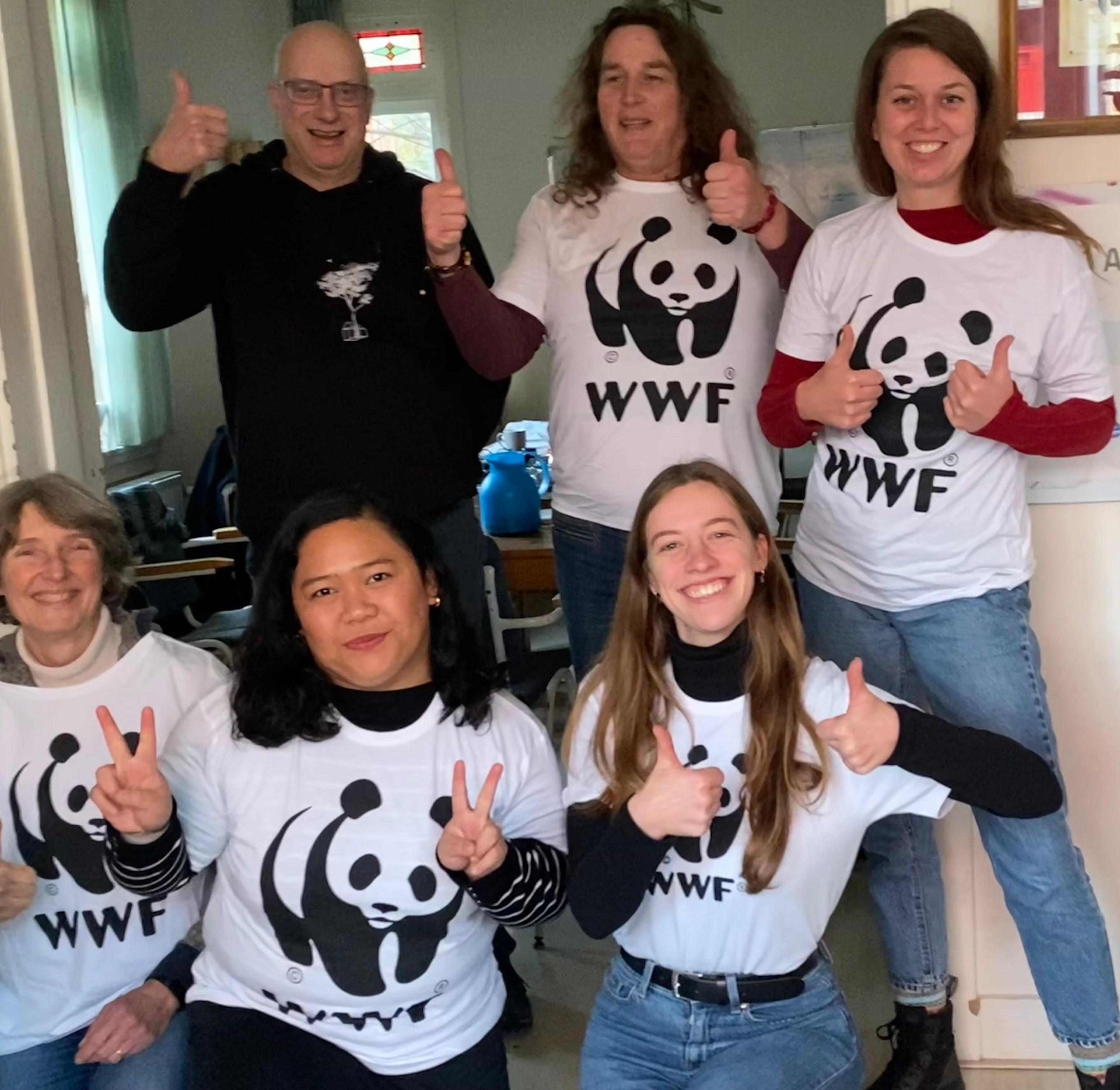 Teamfoto van WWF-regioteam De Veluwe