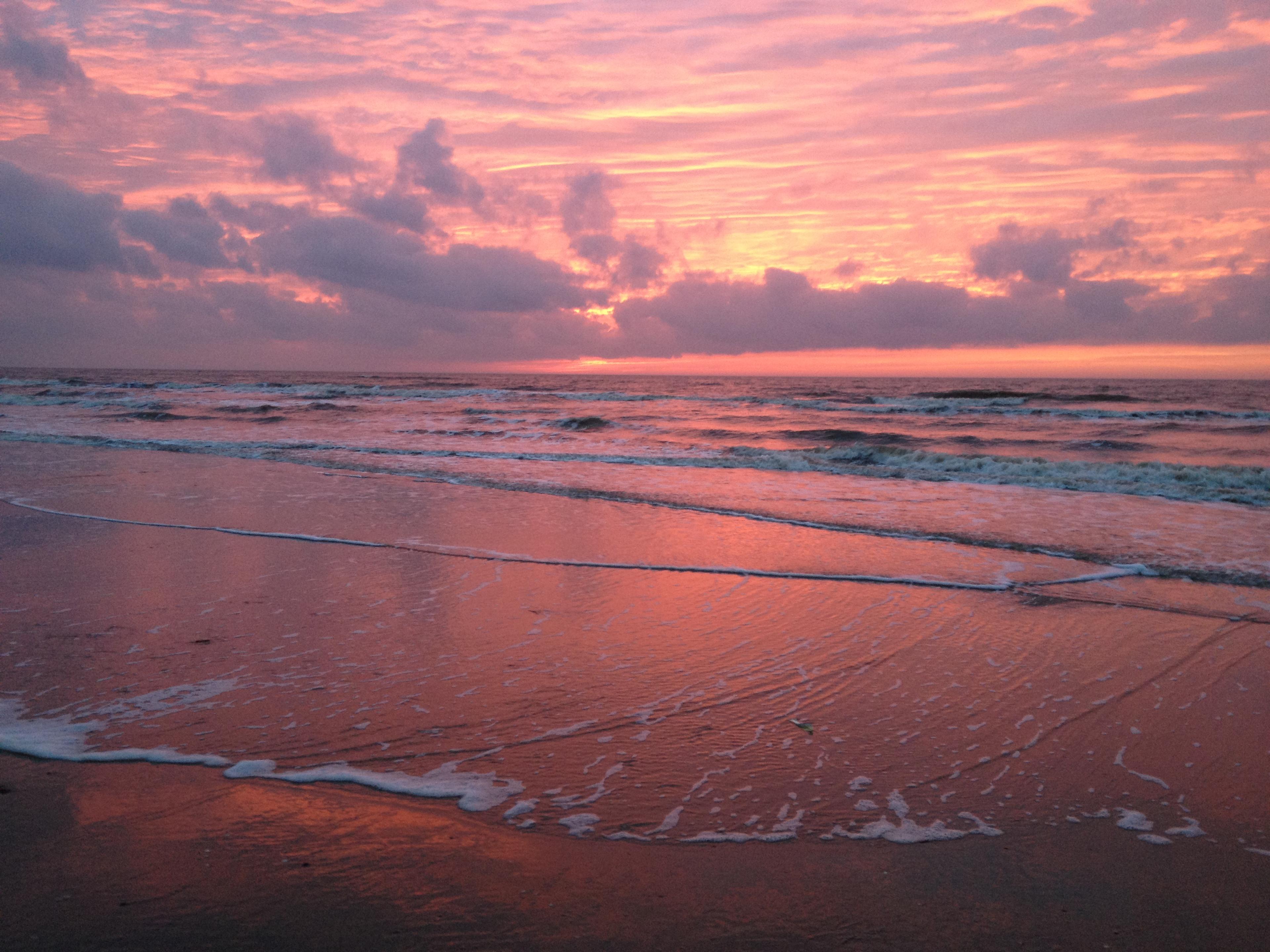 Zonsondergang, Noordzee