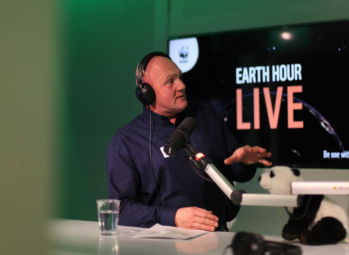 André Kuipers tijdens Earth Hour LIVE