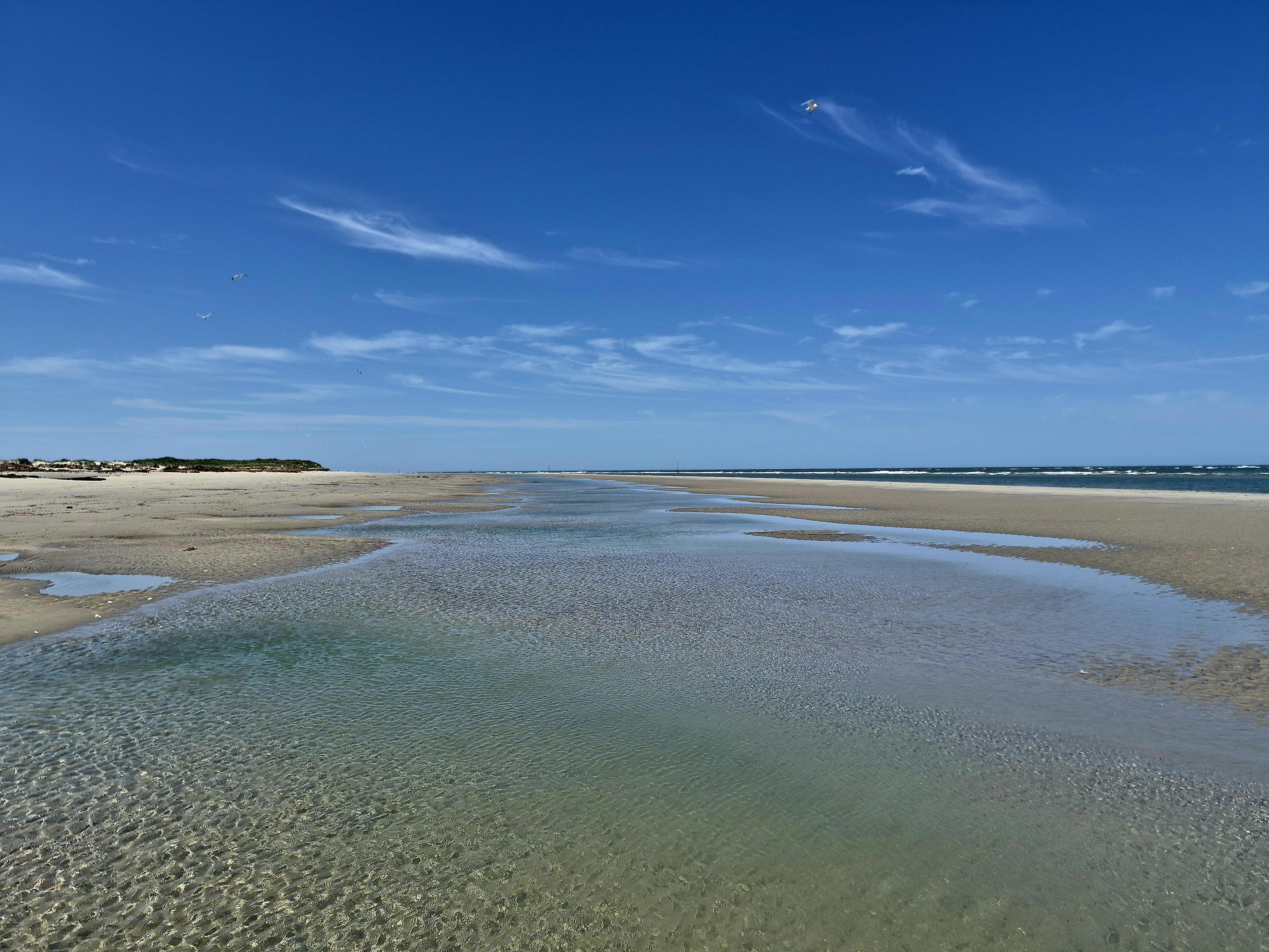 water op het strand